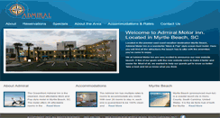 Desktop Screenshot of admiralmotorinn.com